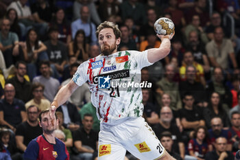 24/10/2024 - Albin Lagergren of SC Magdeburg during the EHF Champions League, Group Phase, handball match between FC Barcelona and SC Magdeburg on October 24, 2024 at Palau Blaugrana in Barcelona, Spain - HANDBALL - CHAMPIONS LEAGUE - BARCELONA V MAGDEBURG - PALLAMANO - ALTRO