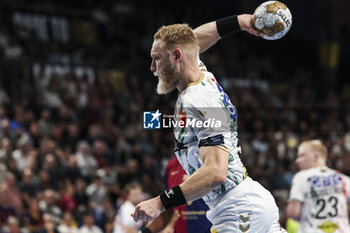 24/10/2024 - Matthias Musche of SC Magdeburg during the EHF Champions League, Group Phase, handball match between FC Barcelona and SC Magdeburg on October 24, 2024 at Palau Blaugrana in Barcelona, Spain - HANDBALL - CHAMPIONS LEAGUE - BARCELONA V MAGDEBURG - PALLAMANO - ALTRO