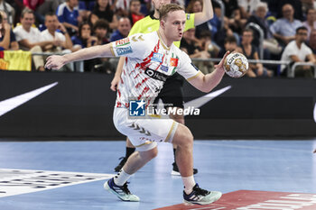 24/10/2024 - Omar Magnusson of SC Magdeburg during the EHF Champions League, Group Phase, handball match between FC Barcelona and SC Magdeburg on October 24, 2024 at Palau Blaugrana in Barcelona, Spain - HANDBALL - CHAMPIONS LEAGUE - BARCELONA V MAGDEBURG - PALLAMANO - ALTRO