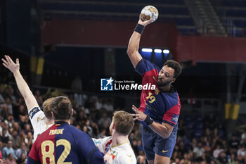 24/10/2024 - Timothey N'guessan of FC Barcelona during the EHF Champions League, Group Phase, handball match between FC Barcelona and SC Magdeburg on October 24, 2024 at Palau Blaugrana in Barcelona, Spain - HANDBALL - CHAMPIONS LEAGUE - BARCELONA V MAGDEBURG - PALLAMANO - ALTRO