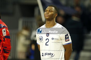 2024-11-22 - Faruk YUSUF of Limoges during the French championship, Liqui Moly Starligue handball match between Cesson-Rennes MH and Limoges Handball on 22 November 2024 at Glaz Arena in Cesson-Sévigné, France - HANDBALL - FRENCH CHAMP - CESSON RENNES V LIMOGES - HANDBALL - OTHER SPORTS