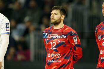 2024-11-22 - Dino SLAVIC of Limoges during the French championship, Liqui Moly Starligue handball match between Cesson-Rennes MH and Limoges Handball on 22 November 2024 at Glaz Arena in Cesson-Sévigné, France - HANDBALL - FRENCH CHAMP - CESSON RENNES V LIMOGES - HANDBALL - OTHER SPORTS