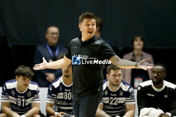 2024-11-22 - Sébastien LERICHE of Cesson-Rennes during the French championship, Liqui Moly Starligue handball match between Cesson-Rennes MH and Limoges Handball on 22 November 2024 at Glaz Arena in Cesson-Sévigné, France - HANDBALL - FRENCH CHAMP - CESSON RENNES V LIMOGES - HANDBALL - OTHER SPORTS