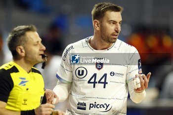 2024-11-22 - Matej HRSTIC of Limoges during the French championship, Liqui Moly Starligue handball match between Cesson-Rennes MH and Limoges Handball on 22 November 2024 at Glaz Arena in Cesson-Sévigné, France - HANDBALL - FRENCH CHAMP - CESSON RENNES V LIMOGES - HANDBALL - OTHER SPORTS