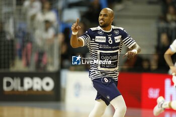 2024-11-22 - Daniel MOSINDI of Cesson-Rennes during the French championship, Liqui Moly Starligue handball match between Cesson-Rennes MH and Limoges Handball on 22 November 2024 at Glaz Arena in Cesson-Sévigné, France - HANDBALL - FRENCH CHAMP - CESSON RENNES V LIMOGES - HANDBALL - OTHER SPORTS