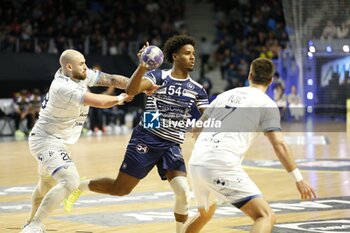 2024-11-22 - Ludwig APPOLINAIRE of Cesson-Rennes during the French championship, Liqui Moly Starligue handball match between Cesson-Rennes MH and Limoges Handball on 22 November 2024 at Glaz Arena in Cesson-Sévigné, France - HANDBALL - FRENCH CHAMP - CESSON RENNES V LIMOGES - HANDBALL - OTHER SPORTS