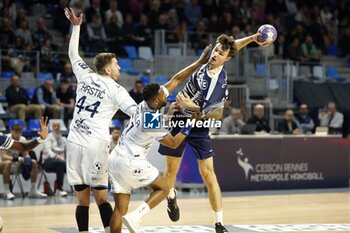 2024-11-22 - Michal BARAN of Cesson-Rennes during the French championship, Liqui Moly Starligue handball match between Cesson-Rennes MH and Limoges Handball on 22 November 2024 at Glaz Arena in Cesson-Sévigné, France - HANDBALL - FRENCH CHAMP - CESSON RENNES V LIMOGES - HANDBALL - OTHER SPORTS