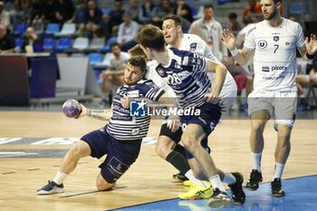 2024-11-22 - Axel OPPEDISANO of Cesson-Rennes during the French championship, Liqui Moly Starligue handball match between Cesson-Rennes MH and Limoges Handball on 22 November 2024 at Glaz Arena in Cesson-Sévigné, France - HANDBALL - FRENCH CHAMP - CESSON RENNES V LIMOGES - HANDBALL - OTHER SPORTS