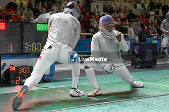 2024-03-01 - Kaczkowski (POL) compete against Homer (USA) - FENCING TEAM WORLD CUP - FENCING - OTHER SPORTS