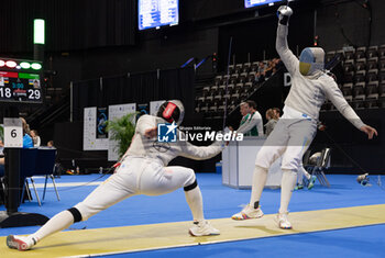 2024-06-23 - Basel Switzerland, 06/23/2024: SZABO Matyas (Germany) against TSAP Yuriy (Ukraine) during Fencing Euro Basel 2024. Fencing Euro Basel 2024 took place at the St. Jakobshalle, in Basel.
Credit: Patrick Dancel/LiveMedia.
 - FENCINGEURO BASEL 2024 - FENCING - OTHER SPORTS