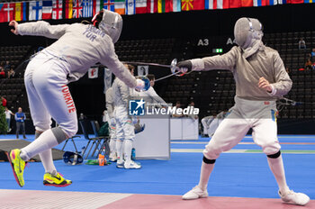 2024-06-23 - Basel Switzerland, 06/23/2024: YAMAN Furkan (Turkey) against NITU Radu (Roumania) during Fencing Euro Basel 2024. Fencing Euro Basel 2024 took place at the St. Jakobshalle, in Basel.
Credit: Patrick Dancel/LiveMedia. - FENCINGEURO BASEL 2024 - FENCING - OTHER SPORTS