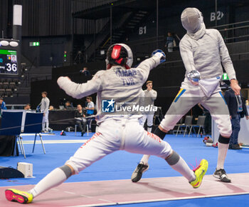 2024-06-23 - Basel Switzerland, 06/23/2024: YAMAN Furkan (Turkey) against URSACHI Razvan (Roumania) during Fencing Euro Basel 2024. Fencing Euro Basel 2024 took place at the St. Jakobshalle, in Basel.
Credit: Patrick Dancel/LiveMedia.
 - FENCINGEURO BASEL 2024 - FENCING - OTHER SPORTS