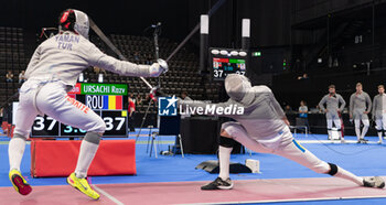 2024-06-23 - Basel Switzerland, 06/23/2024: YAMAN Furkan (Turkey) against URSACHI Razvan (Roumania) during Fencing Euro Basel 2024. Fencing Euro Basel 2024 took place at the St. Jakobshalle, in Basel.
Credit: Patrick Dancel/LiveMedia.
 - FENCINGEURO BASEL 2024 - FENCING - OTHER SPORTS