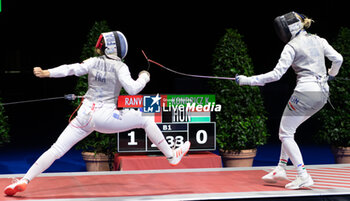 2024-06-23 - Basel Switzerland, 06/23/2024: RANVIER Pauline (France) against KONDRICZ Kata (Hungary) during Fencing Euro Basel 2024. Fencing Euro Basel 2024 took place at the St. Jakobshalle, in Basel.
Credit: Patrick Dancel/LiveMedia.
 - FENCINGEURO BASEL 2024 - FENCING - OTHER SPORTS