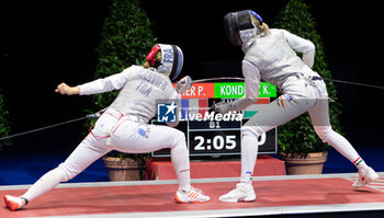 2024-06-23 - Basel Switzerland, 06/23/2024: RANVIER Pauline (France) against KONDRICZ Kata (Hungary) during Fencing Euro Basel 2024. Fencing Euro Basel 2024 took place at the St. Jakobshalle, in Basel.
Credit: Patrick Dancel/LiveMedia.
 - FENCINGEURO BASEL 2024 - FENCING - OTHER SPORTS