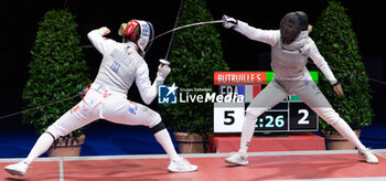 2024-06-23 - Basel Switzerland, 06/23/2024: BUTRUILLE Solene (France) against PASZTOR Flora (Hungary) during Fencing Euro Basel 2024. Fencing Euro Basel 2024 took place at the St. Jakobshalle, in Basel.
Credit: Patrick Dancel/LiveMedia.
 - FENCINGEURO BASEL 2024 - FENCING - OTHER SPORTS