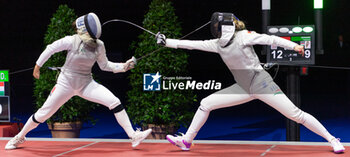 2024-06-23 - Basel Switzerland, 06/23/2024: LACHERAY Eva (France) against LUPKOVICS Dora (Hungary) during Fencing Euro Basel 2024. Fencing Euro Basel 2024 took place at the St. Jakobshalle, in Basel.
Credit: Patrick Dancel/LiveMedia.
 - FENCINGEURO BASEL 2024 - FENCING - OTHER SPORTS