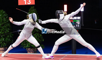 2024-06-23 - Basel Switzerland, 06/23/2024: LACHERAY Eva (France) against LUPKOVICS Dora (Hungary) during Fencing Euro Basel 2024. Fencing Euro Basel 2024 took place at the St. Jakobshalle, in Basel.
Credit: Patrick Dancel/LiveMedia.
 - FENCINGEURO BASEL 2024 - FENCING - OTHER SPORTS