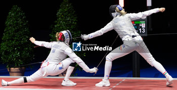 2024-06-23 - Basel Switzerland, 06/23/2024: BUTRUILLE Solene (France) against KONDRICZ Kata (Hungary) during Fencing Euro Basel 2024. Fencing Euro Basel 2024 took place at the St. Jakobshalle, in Basel.
Credit: Patrick Dancel/LiveMedia. - FENCINGEURO BASEL 2024 - FENCING - OTHER SPORTS