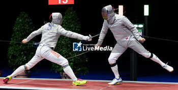 2024-06-23 - Basel Switzerland, 06/23/2024: YAMAN Furkan (Turkey) against BONAH Luis (Germany) during Fencing Euro Basel 2024. Fencing Euro Basel 2024 took place at the St. Jakobshalle, in Basel.
Credit: Patrick Dancel/LiveMedia.
 - FENCINGEURO BASEL 2024 - FENCING - OTHER SPORTS