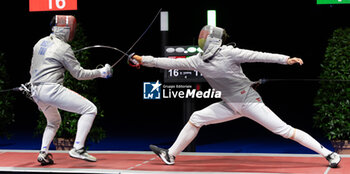 2024-06-23 - Basel Switzerland, 06/23/2024: ASLAN Tolga (Turkey) against KINDLER Frederic (Germany) during Fencing Euro Basel 2024. Fencing Euro Basel 2024 took place at the St. Jakobshalle, in Basel.
Credit: Patrick Dancel/LiveMedia.
 - FENCINGEURO BASEL 2024 - FENCING - OTHER SPORTS