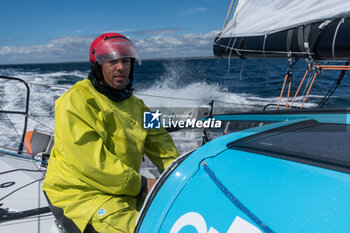 2024-05-02 - Thomas Ruyant sailing on the Imoca Vulnerable - Ruyant during a training session prior the Vendée Globe 2024 on April 23, 2024, off Groix in France - SAILING - VENDEE GLOBE 2024 - THOMAS RUYANT VULNERABLE RUYANT TRAINING PRE-START - SAILING - OTHER SPORTS