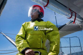 2024-05-02 - Thomas Ruyant sailing on the Imoca Vulnerable - Ruyant during a training session prior the Vendée Globe 2024 on April 23, 2024, off Groix in France - SAILING - VENDEE GLOBE 2024 - THOMAS RUYANT VULNERABLE RUYANT TRAINING PRE-START - SAILING - OTHER SPORTS