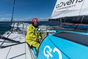 2024-05-02 - Thomas Ruyant sailing on the Imoca Vulnerable - Ruyant during a training session prior the Vendée Globe 2024 on April 23, 2024, off Groix in France - SAILING - VENDEE GLOBE 2024 - THOMAS RUYANT VULNERABLE RUYANT TRAINING PRE-START - SAILING - OTHER SPORTS