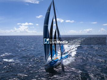 2024-05-02 - Thomas Ruyant sailing on the Imoca Vulnerable - Ruyant during a training session prior the Vendée Globe 2024 on April 23, 2024, off Groix in France - SAILING - VENDEE GLOBE 2024 - THOMAS RUYANT VULNERABLE RUYANT TRAINING PRE-START - SAILING - OTHER SPORTS