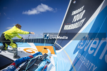 2024-05-02 - Thomas Ruyant sailing on the Imoca Vulnerable - Ruyant during a training session prior the Vendée Globe 2024 on April 23, 2024, off Groix in France - SAILING - VENDEE GLOBE 2024 - THOMAS RUYANT VULNERABLE RUYANT TRAINING PRE-START - SAILING - OTHER SPORTS