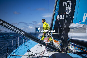 2024-05-02 - Thomas Ruyant sailing on the Imoca Vulnerable - Ruyant during a training session prior the Vendée Globe 2024 on April 23, 2024, off Groix in France - SAILING - VENDEE GLOBE 2024 - THOMAS RUYANT VULNERABLE RUYANT TRAINING PRE-START - SAILING - OTHER SPORTS