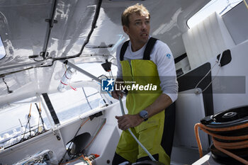 2024-04-23 - Thomas Ruyant sailing on the Imoca Vulnerable - Ruyant during a training session prior the Vendée Globe 2024 on April 23, 2024, off Groix in France - SAILING - VENDEE GLOBE 2024 - THOMAS RUYANT VULNERABLE RUYANT TRAINING PRE-START - SAILING - OTHER SPORTS