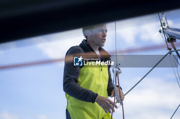 2024-04-23 - Thomas Ruyant sailing on the Imoca Vulnerable - Ruyant during a training session prior the Vendée Globe 2024 on April 23, 2024, off Groix in France - SAILING - VENDEE GLOBE 2024 - THOMAS RUYANT VULNERABLE RUYANT TRAINING PRE-START - SAILING - OTHER SPORTS