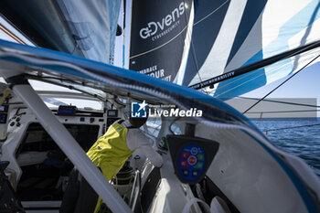 2024-04-23 - Thomas Ruyant sailing on the Imoca Vulnerable - Ruyant during a training session prior the Vendée Globe 2024 on April 23, 2024, off Groix in France - SAILING - VENDEE GLOBE 2024 - THOMAS RUYANT VULNERABLE RUYANT TRAINING PRE-START - SAILING - OTHER SPORTS