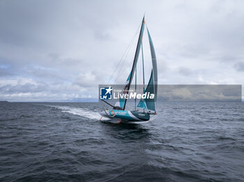 2024-04-27 - Sam Goodchild sailing on the Imoca Vulnerable - Goodchild during a training session prior the Vendée Globe 2024 on April 26, 2024, in France - SAILING - VENDEE GLOBE 2024 - SAM GOODCHILD VULNERABLE GOODCHILD TRAINING PRE-START - SAILING - OTHER SPORTS