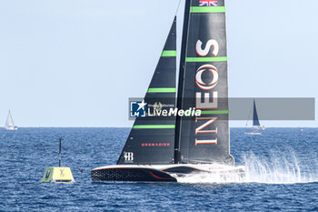 2024-08-29 - americas cup Ineos Britania (UK) on mark - AMERICA'S CUP - LOUIS VUITTON CUP - ROUND ROBIN 1 & 2 - SAILING - OTHER SPORTS