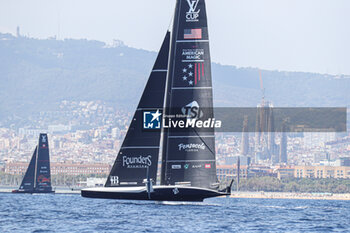 2024-08-30 - NYYC American Magic (USA) and Alinghi Red Bull Racing (SUI) and Barcelona - AMERICA'S CUP - LOUIS VUITTON CUP - ROUND ROBIN 1 & 2 - SAILING - OTHER SPORTS