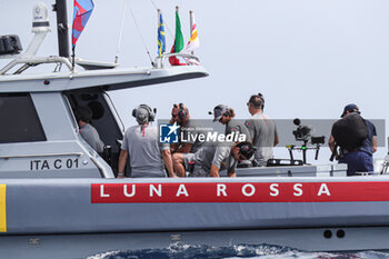 2024-08-31 - Luna Rossa Prada Pirelli (ITA) Max Sirena and sail team - AMERICA'S CUP - LOUIS VUITTON CUP - ROUND ROBIN 1 & 2 - SAILING - OTHER SPORTS