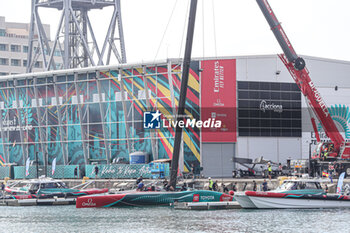 2024-08-31 - Emirates Team New Zealand (NZ) on base - AMERICA'S CUP - LOUIS VUITTON CUP - ROUND ROBIN 1 & 2 - SAILING - OTHER SPORTS