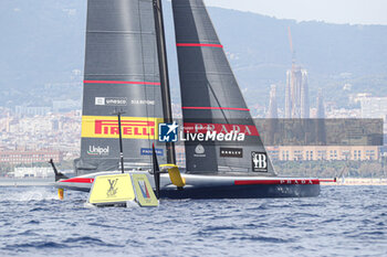 2024-08-31 - Luna Rossa Prada Pirelli (ITA) and sagrada familia and mark - AMERICA'S CUP - LOUIS VUITTON CUP - ROUND ROBIN 1 & 2 - SAILING - OTHER SPORTS