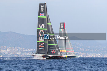 2024-08-31 - Luna Rossa Prada Pirelli (ITA) and Ineos Britania (UK) - AMERICA'S CUP - LOUIS VUITTON CUP - ROUND ROBIN 1 & 2 - SAILING - OTHER SPORTS