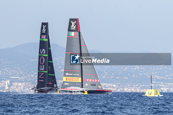 2024-08-31 - Luna Rossa Prada Pirelli (ITA) and Ineos Britania (UK) - AMERICA'S CUP - LOUIS VUITTON CUP - ROUND ROBIN 1 & 2 - SAILING - OTHER SPORTS