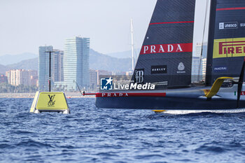 2024-08-31 - Luna Rossa Prada Pirelli (ITA) and barcelona and mark - AMERICA'S CUP - LOUIS VUITTON CUP - ROUND ROBIN 1 & 2 - SAILING - OTHER SPORTS