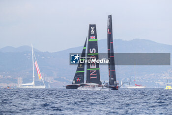 2024-08-31 - Ineos Britania (UK) and Alinghi Red Bull Racing (SUI) - AMERICA'S CUP - LOUIS VUITTON CUP - ROUND ROBIN 1 & 2 - SAILING - OTHER SPORTS