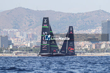 2024-08-31 - Ineos Britania (UK) and Alinghi Red Bull Racing (SUI) - AMERICA'S CUP - LOUIS VUITTON CUP - ROUND ROBIN 1 & 2 - SAILING - OTHER SPORTS