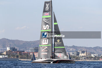 2024-08-31 - Ineos Britania (UK) and barcelona - AMERICA'S CUP - LOUIS VUITTON CUP - ROUND ROBIN 1 & 2 - SAILING - OTHER SPORTS