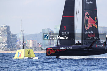 2024-08-31 - Alinghi Red Bull Racing (SUI) on mark - AMERICA'S CUP - LOUIS VUITTON CUP - ROUND ROBIN 1 & 2 - SAILING - OTHER SPORTS