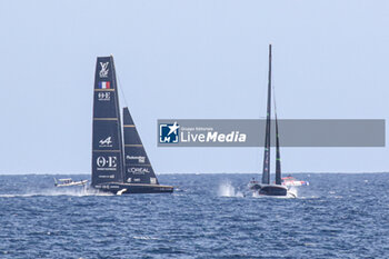 2024-09-01 - Orient Express Racingng Team (FR) and Ineos Britania (UK) - AMERICA'S CUP - LOUIS VUITTON CUP - ROUND ROBIN 1 & 2 - SAILING - OTHER SPORTS