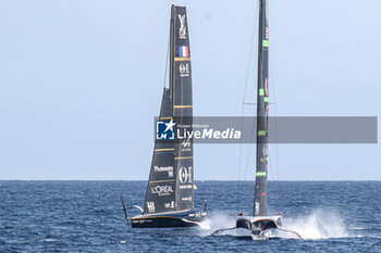 2024-09-01 - Orient Express Racingng Team (FR) and Ineos Britania (UK) - AMERICA'S CUP - LOUIS VUITTON CUP - ROUND ROBIN 1 & 2 - SAILING - OTHER SPORTS