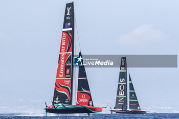 2024-09-01 - Emirates Team New Zealand (NZ) and Ineos Britania (UK) - AMERICA'S CUP - LOUIS VUITTON CUP - ROUND ROBIN 1 & 2 - SAILING - OTHER SPORTS